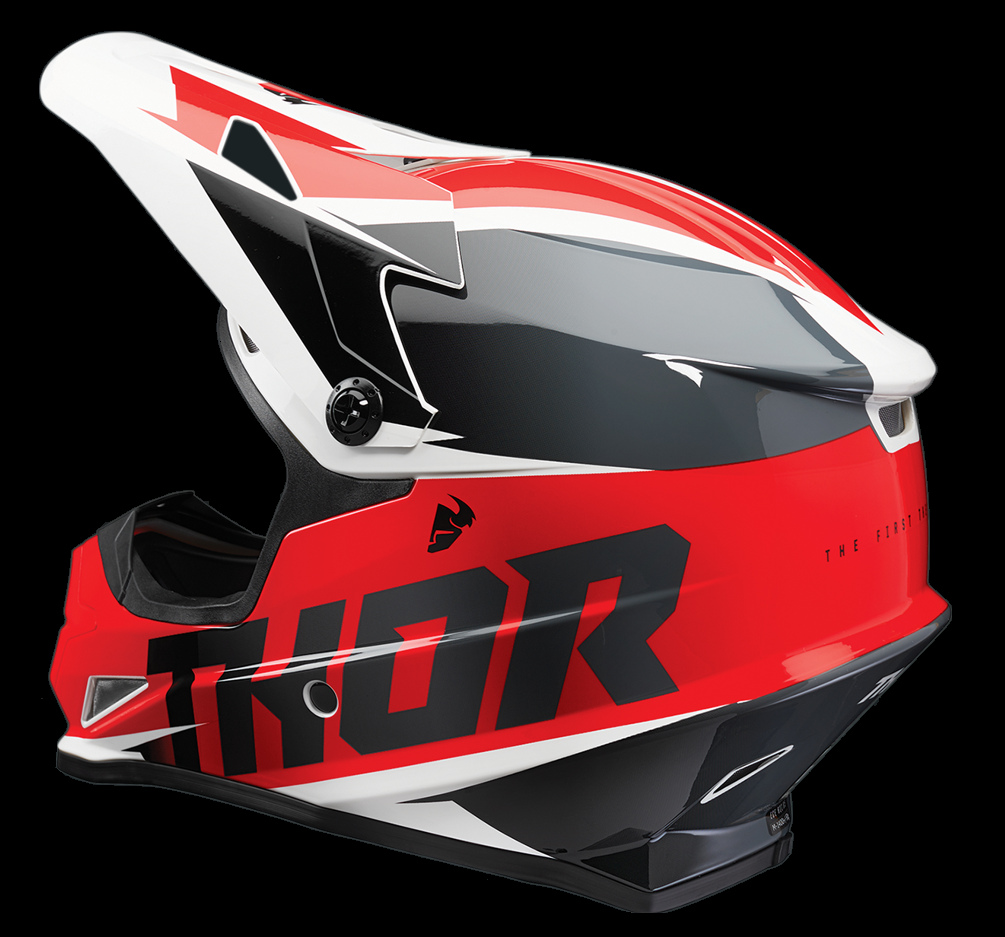 Thor Sector Fader Helmet Adult Red / White
