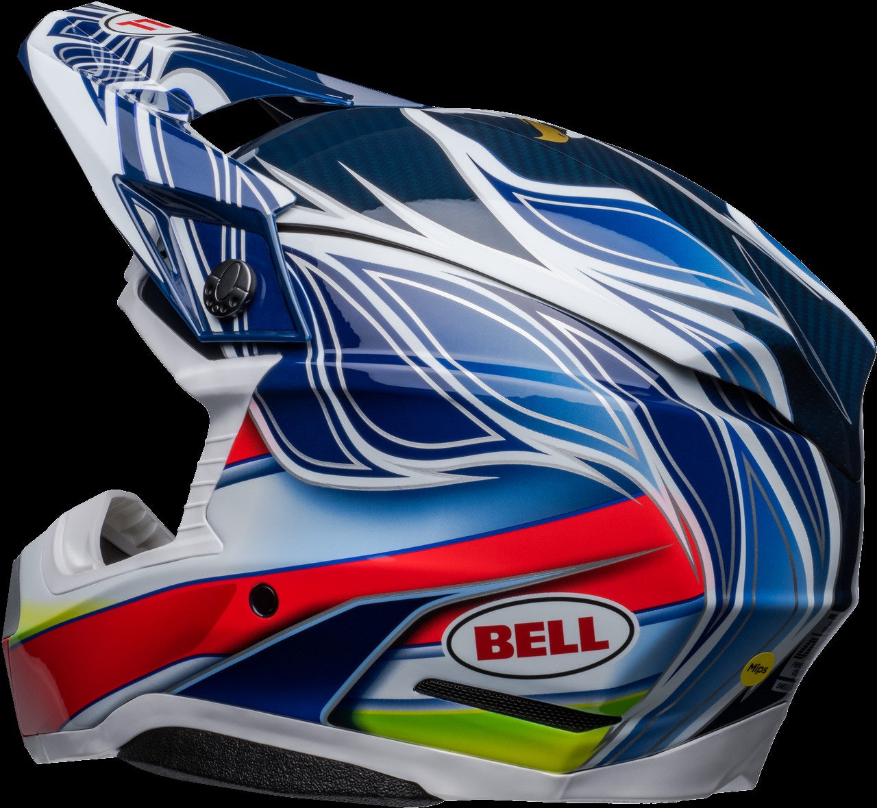 Bell Moto 10 Spherical Mips Helmet Adult Tomac Blue White