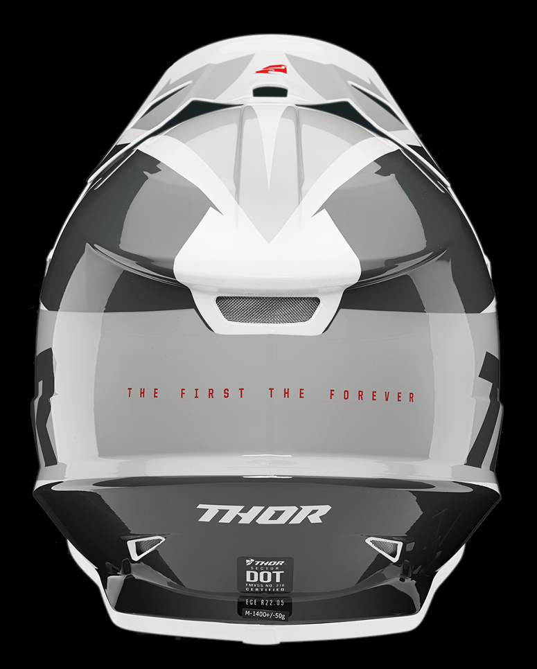 Thor Sector Fader Helmet Adult Black / White