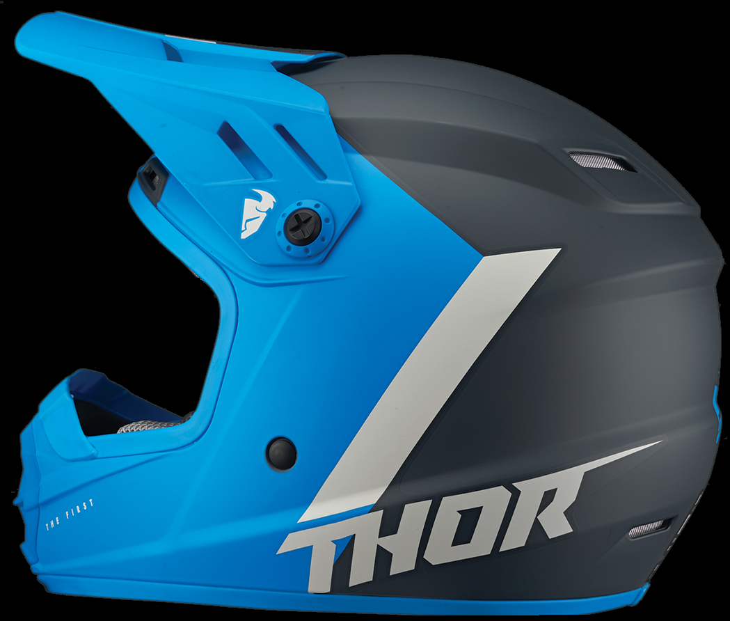 Thor Sector Chev Helmet Youth Blue /Navy