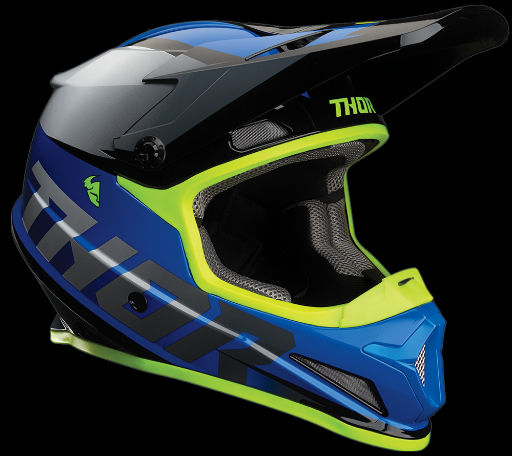 Thor Sector Fader Helmet Adult Blue / Yellow