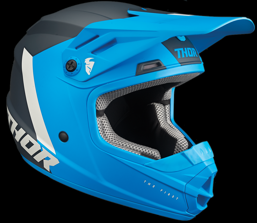 Thor Sector Chev Helmet Youth Blue /Navy