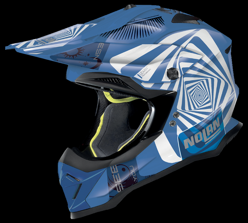 Nolan N53 Riddler Blue / White Adult Helmet